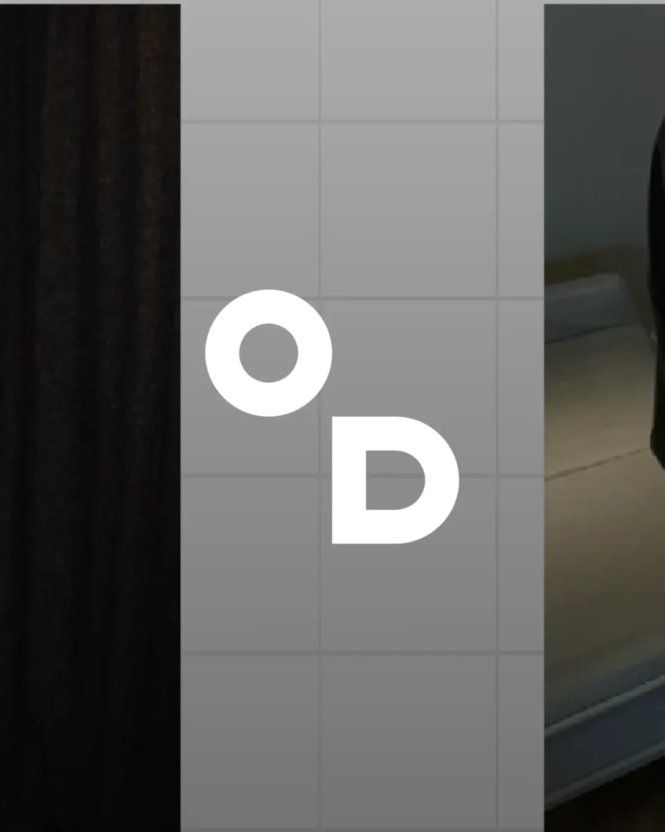 Ads portfolio, the Other Dev mark between two Parcheh81 campaign photographs