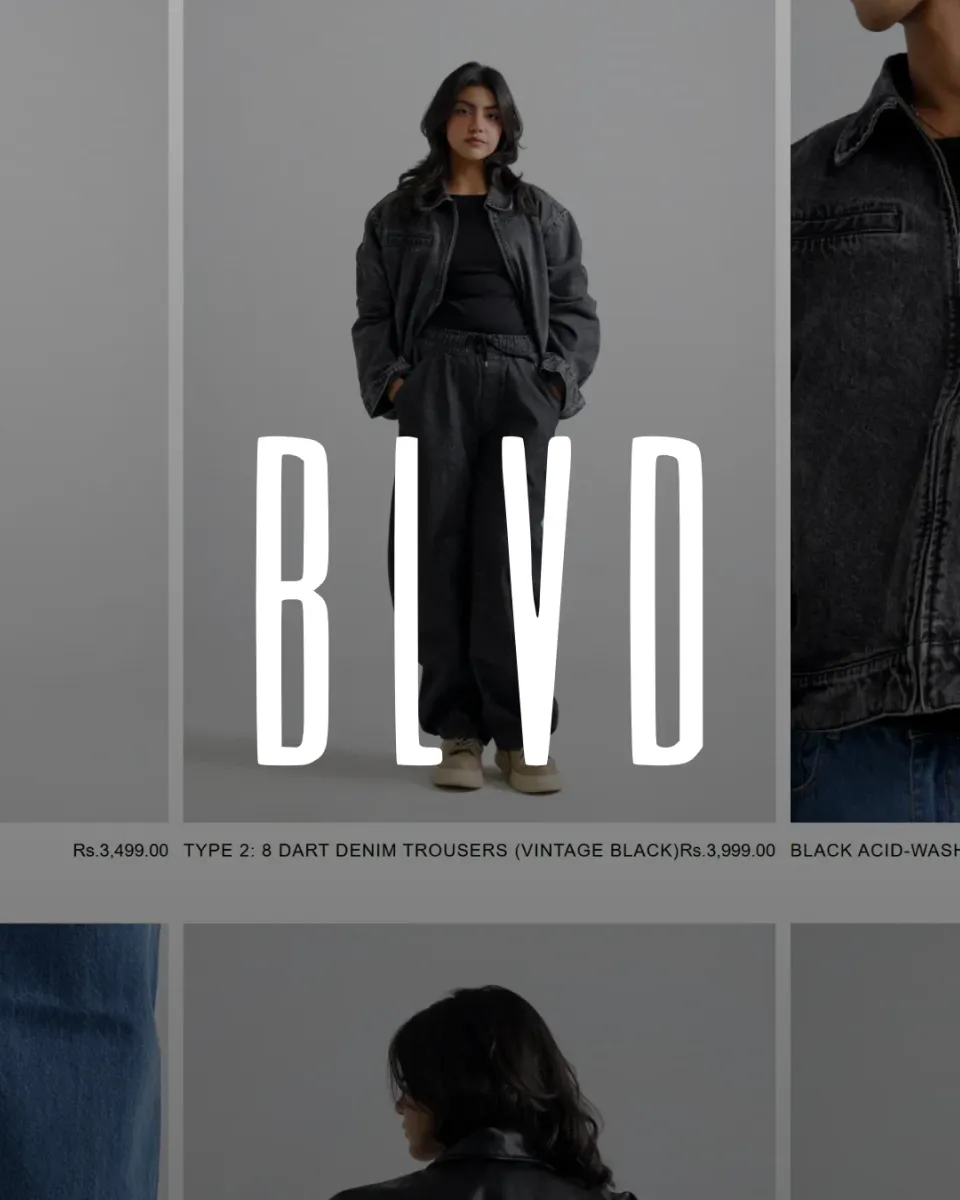 Boulevard, the BLVD wordmark over the storefront product grid